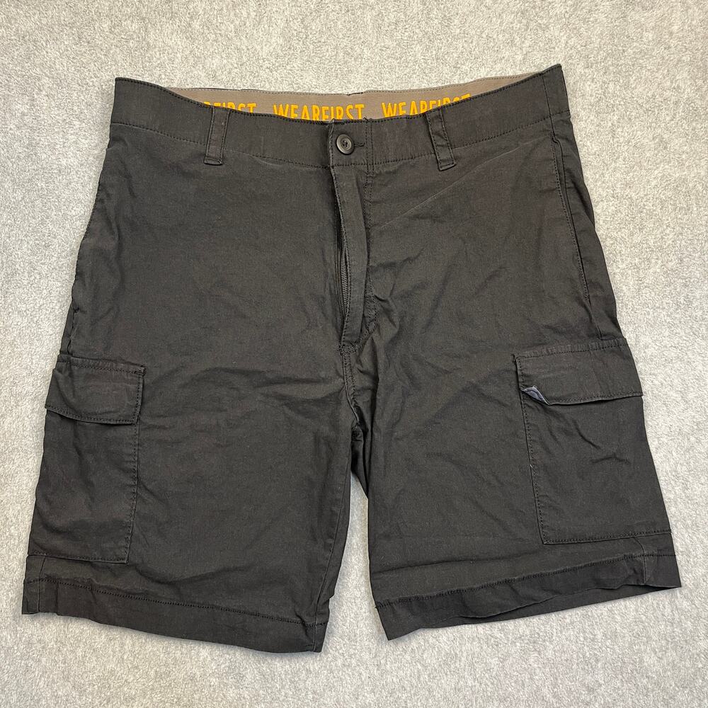wearfirst cargo shorts black belt loop mens 36